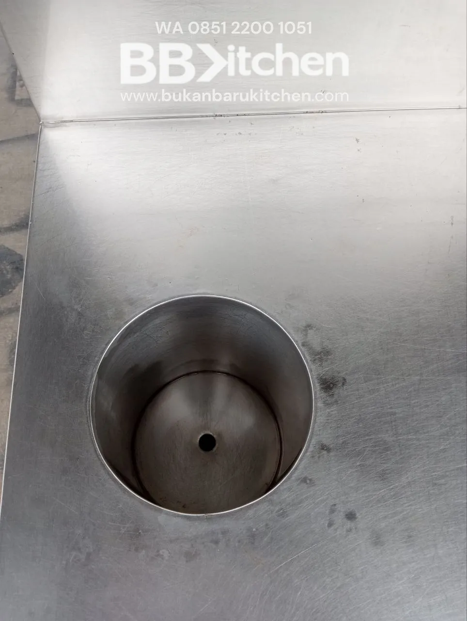 Meja Stainless Custom Ukuran 75x75x85 cm - Image 5