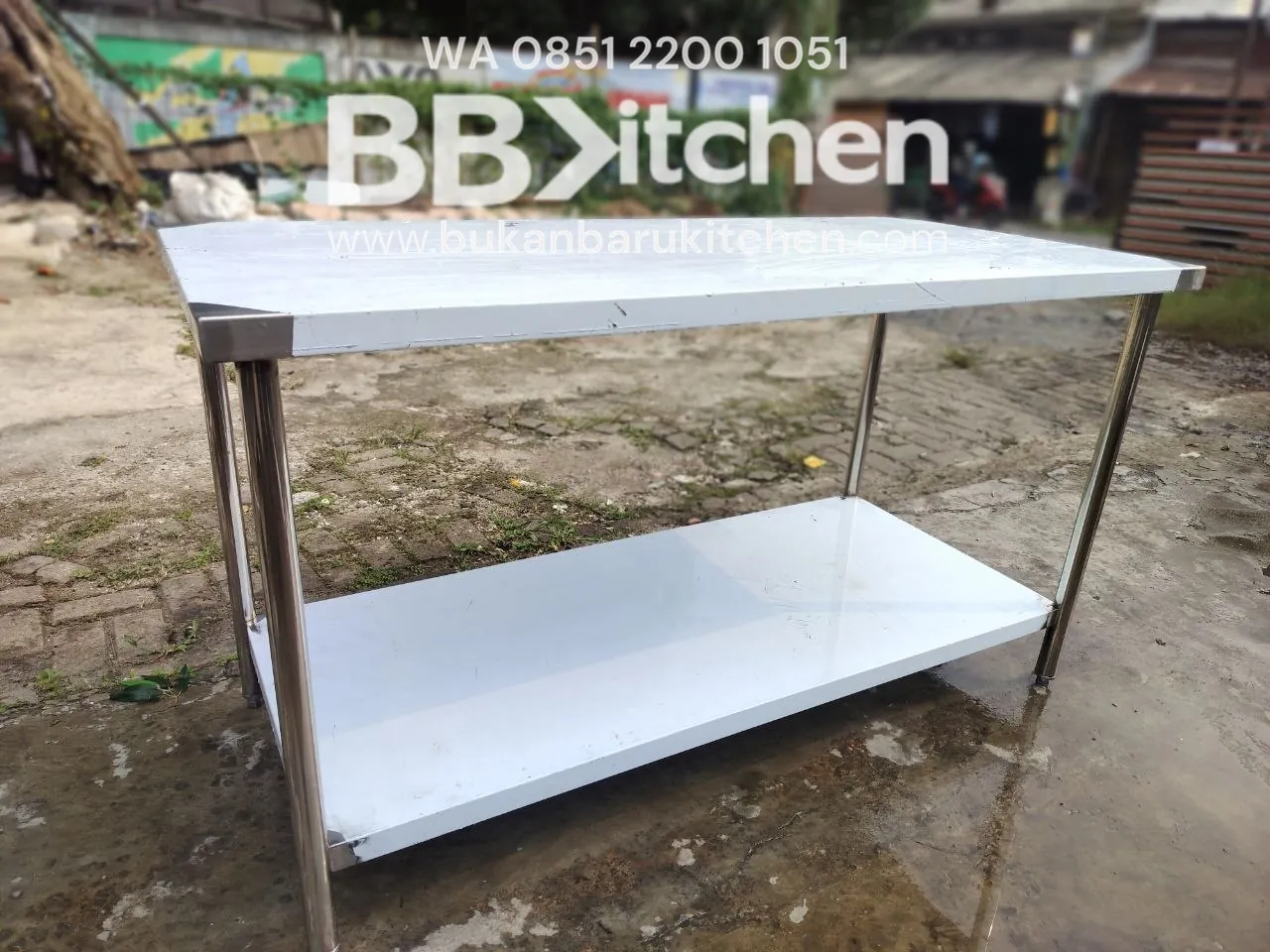 Meja Stainless Steel 2 Susun Ukuran P 150 L 70 T 85 - Image 6