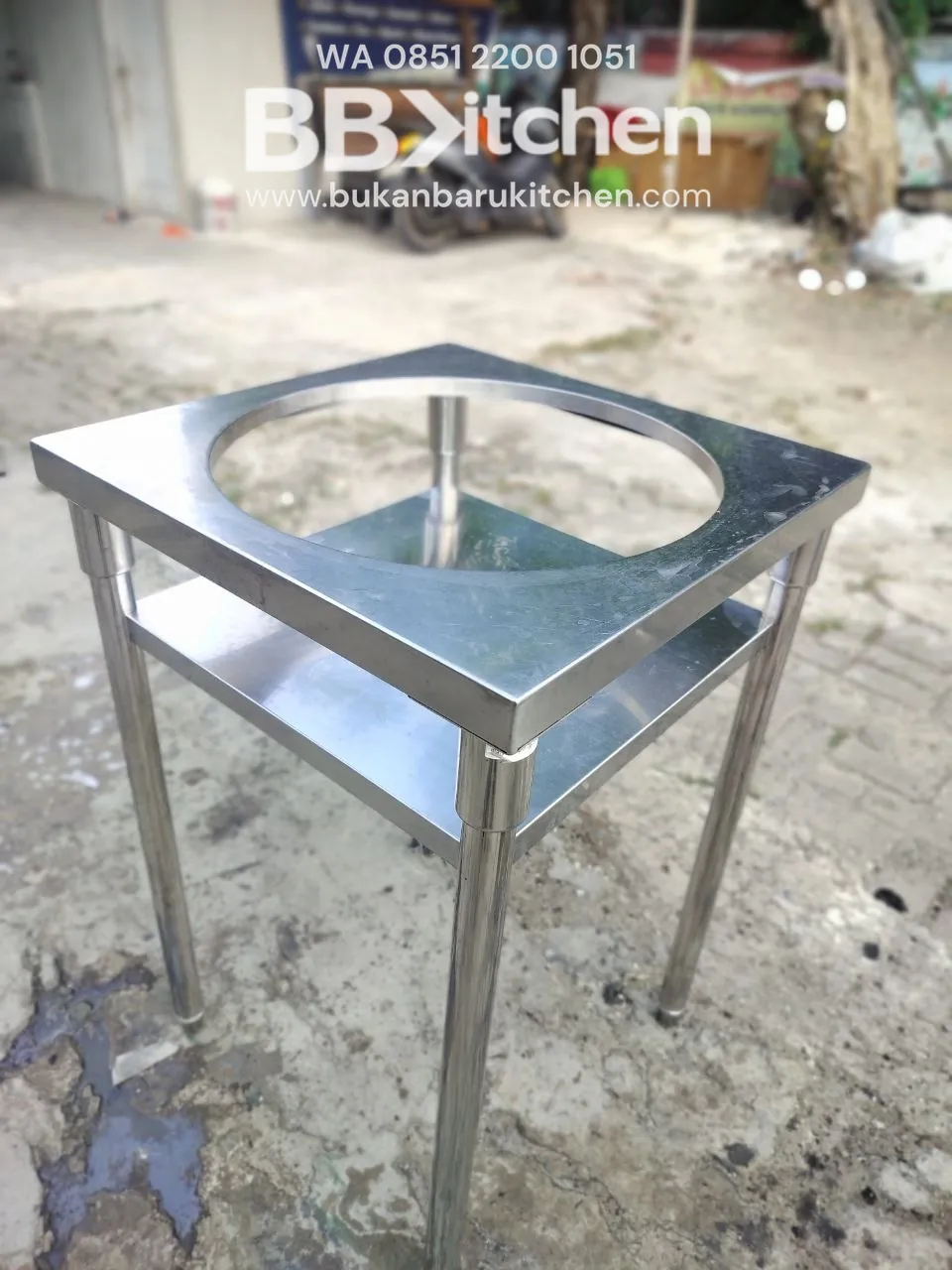 Meja Stainless Steel untuk Rice Cooker P55 L55 T85 - Image 5