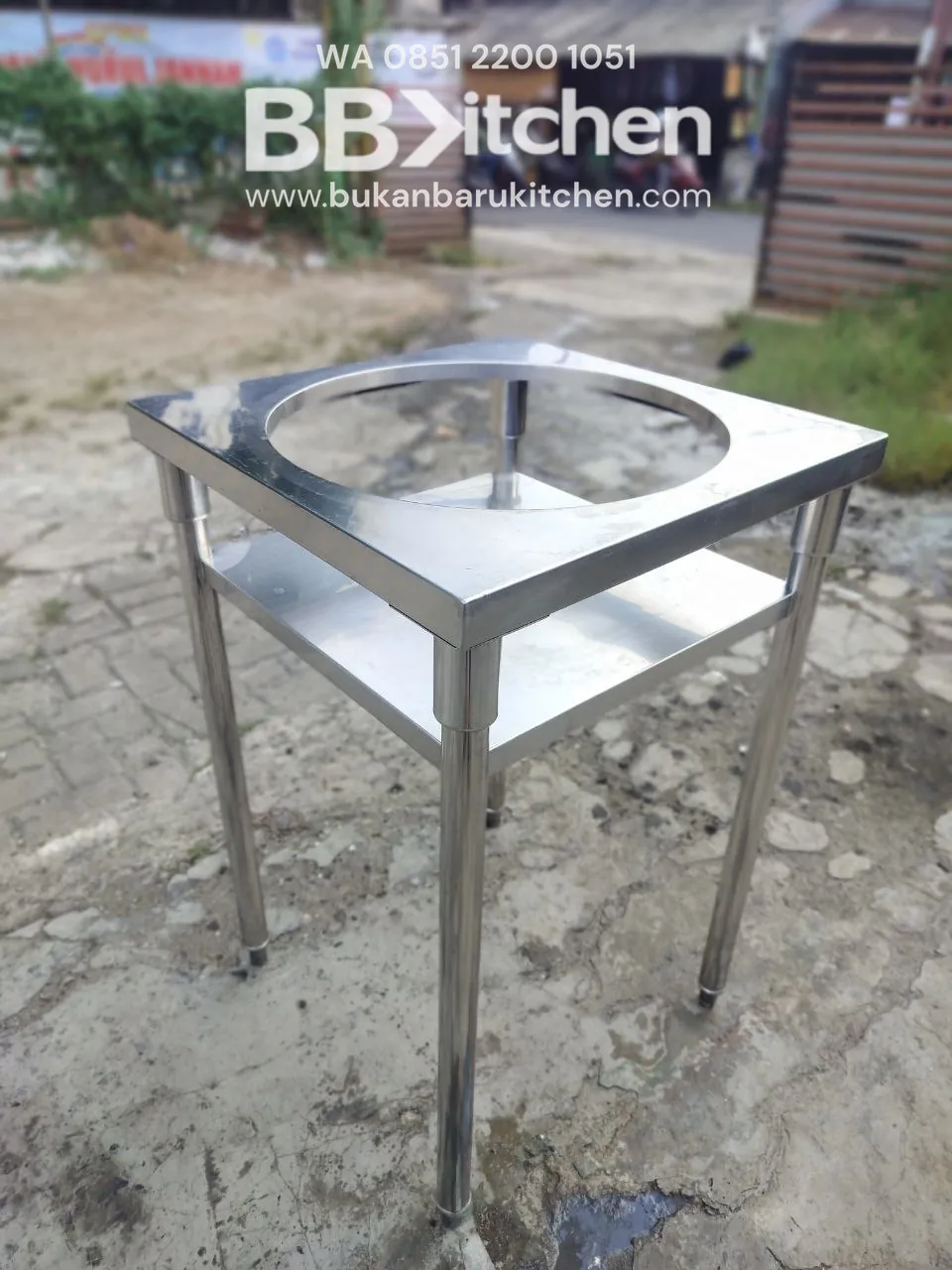 Meja Stainless Steel untuk Rice Cooker P55 L55 T85 - Image 6