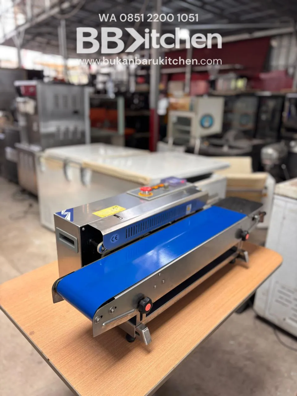 Mesin Continuous Band Sealer Merk Gold