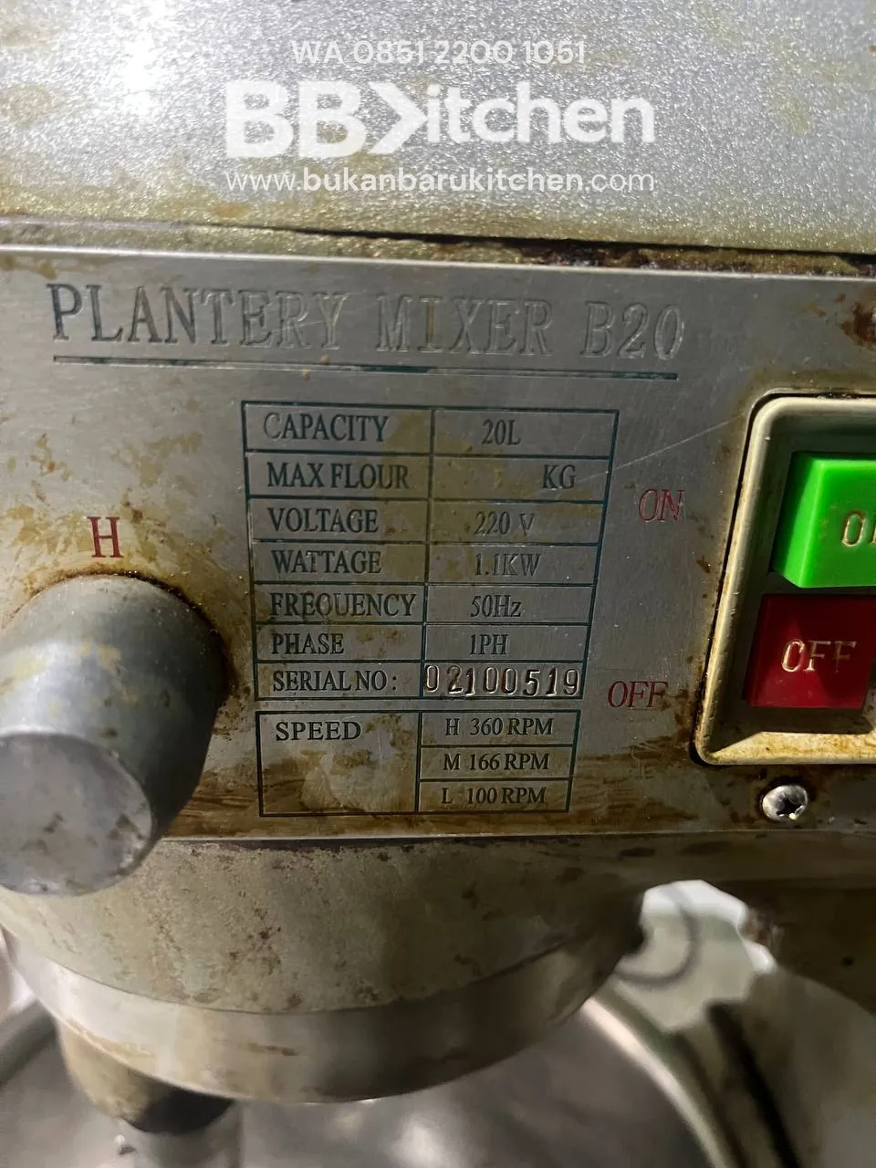 Plantery Mixer B20 Ichibo Kapasitas 20 Liter - Image 4
