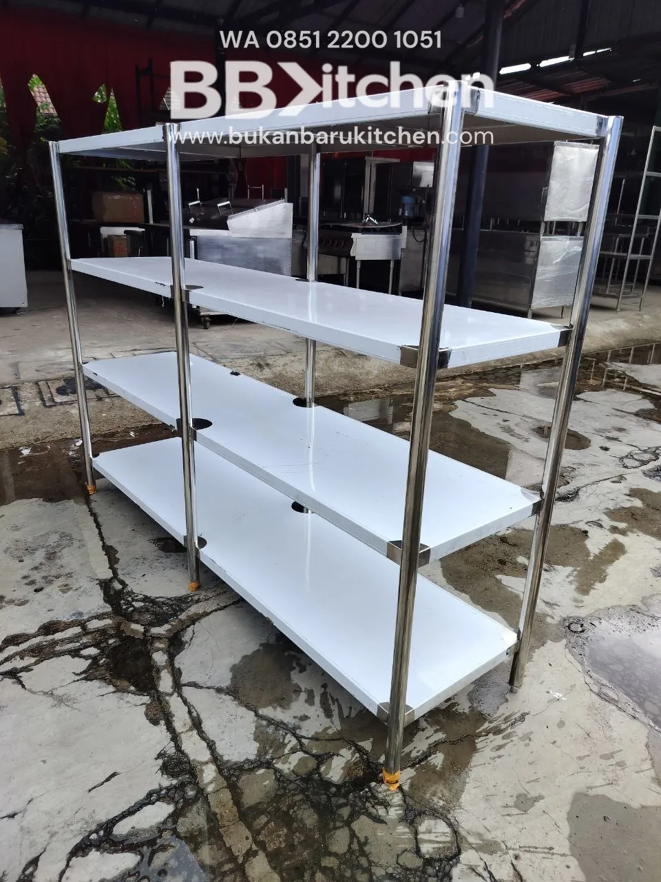 Rak 4 Susun Stainless Steel Ukuran P 200 L 50 T 185