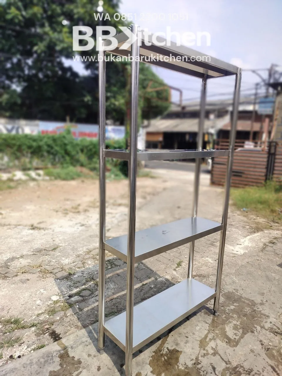 Rak 4 Susun Stainless Steel Ukuran P 90 L 30 T 175 cm - Image 3