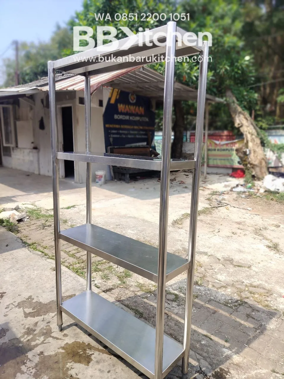 Rak 4 Susun Stainless Steel Ukuran P 90 L 30 T 175 cm - Image 4