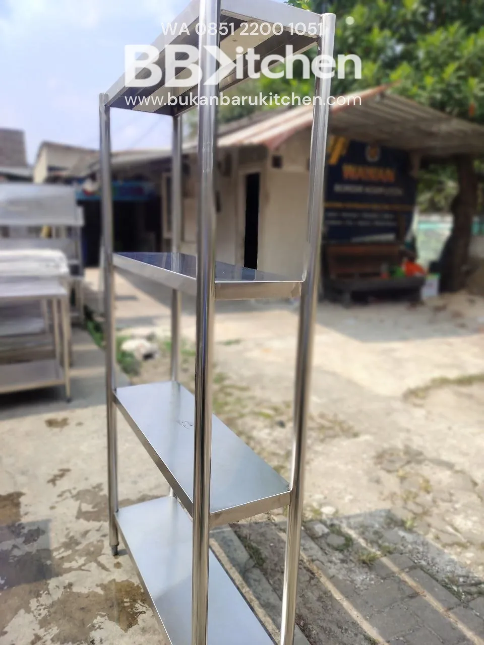 Rak 4 Susun Stainless Steel Ukuran P 90 L 30 T 175 cm - Image 5