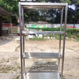 Rak 4 Susun Stainless Steel Ukuran P 90 L 30 T 175 cm