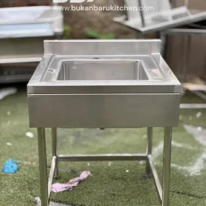 Single Sink Stainless 70x70x85 dengan Lubang 45x45x25