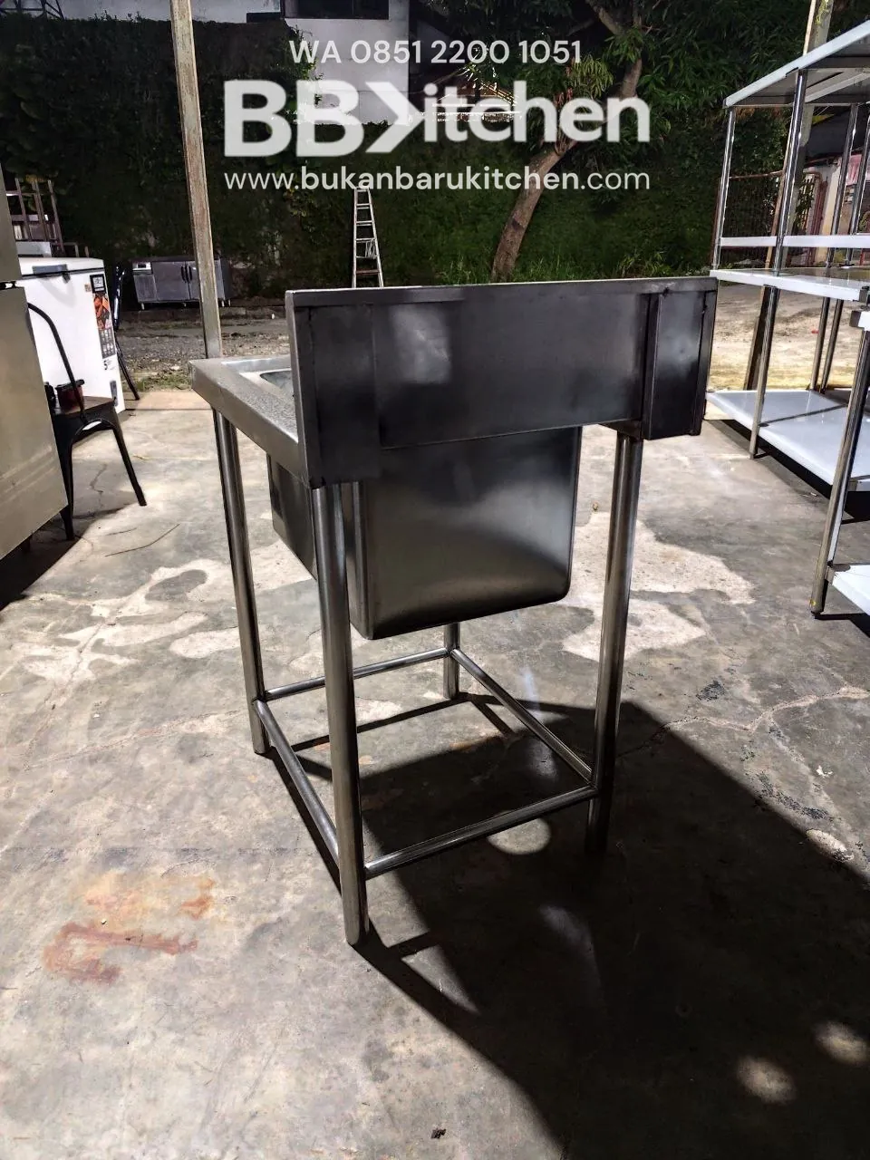 Single Sink Stainless Steel Semi Baru P70 L55 T85 - Image 5