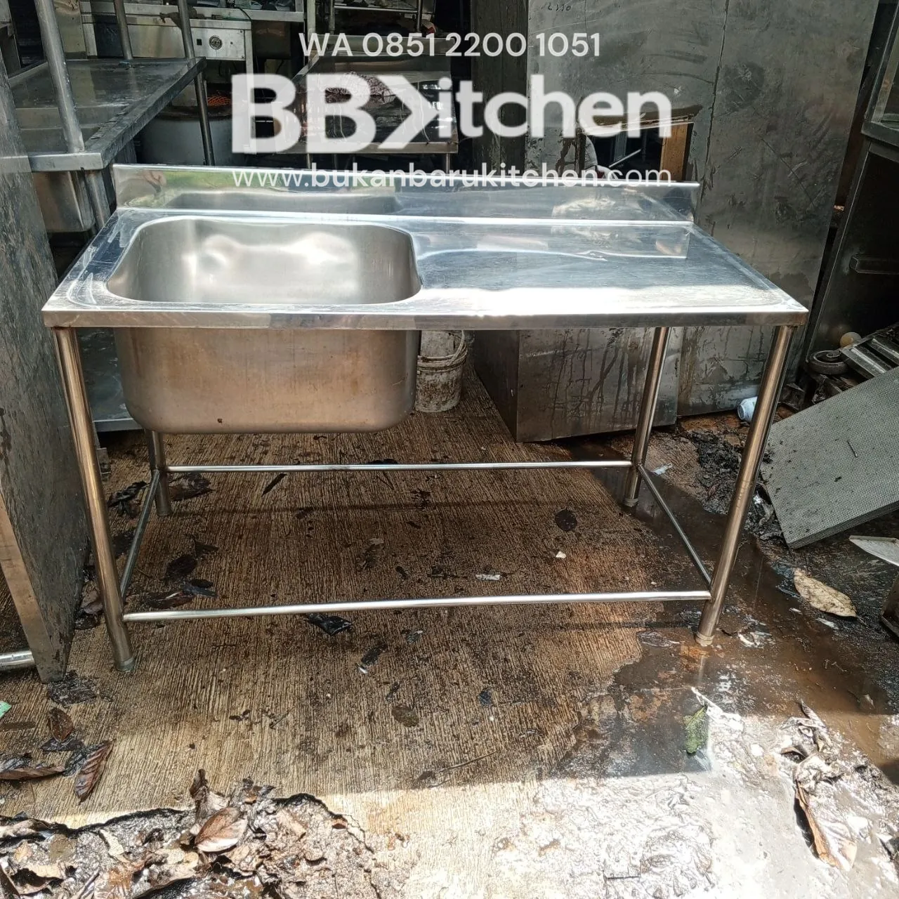 Sink 1 Lobang Sayap Ukuran 120x60x85 - Image 4