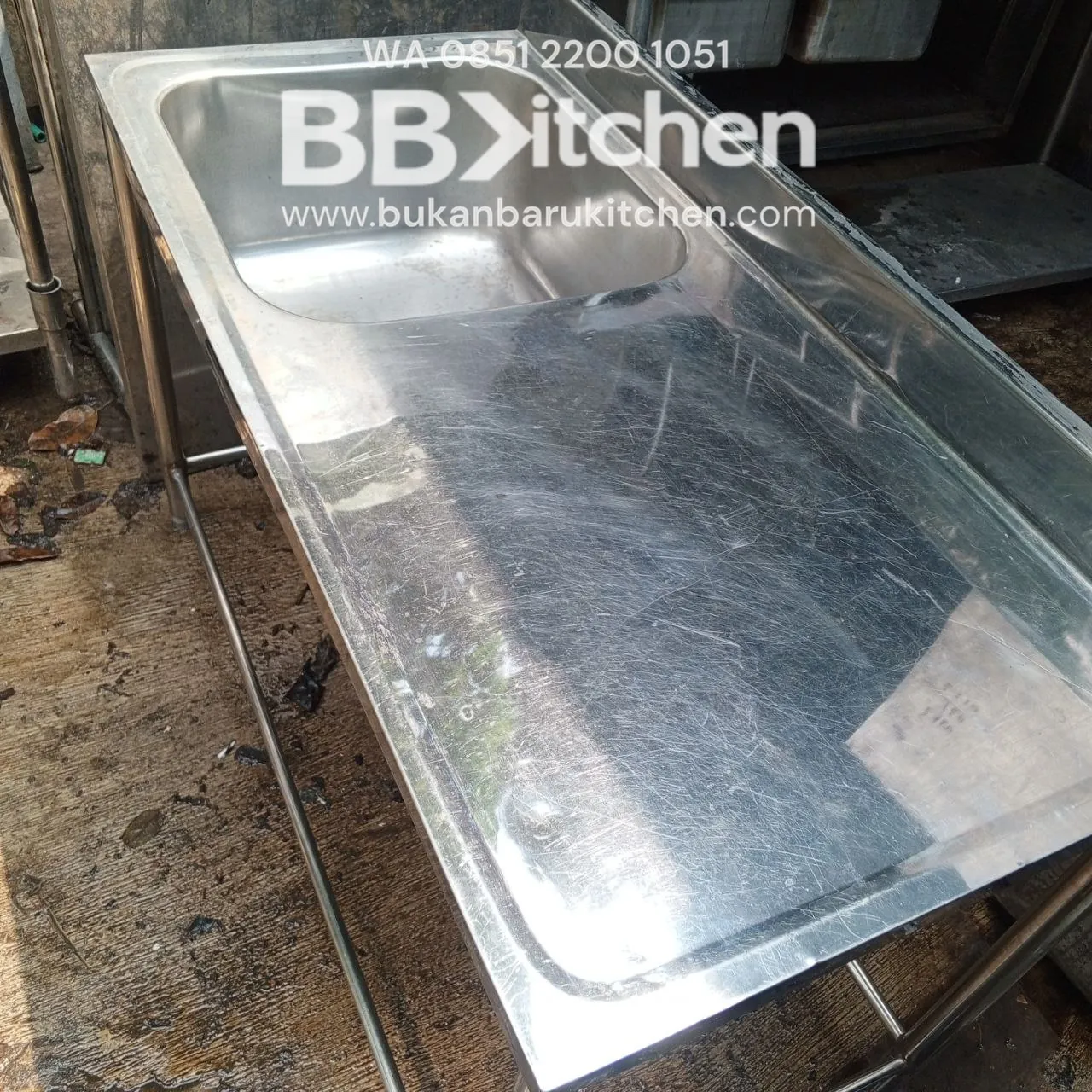 Sink 1 Lobang Sayap Ukuran 120x60x85 - Image 6