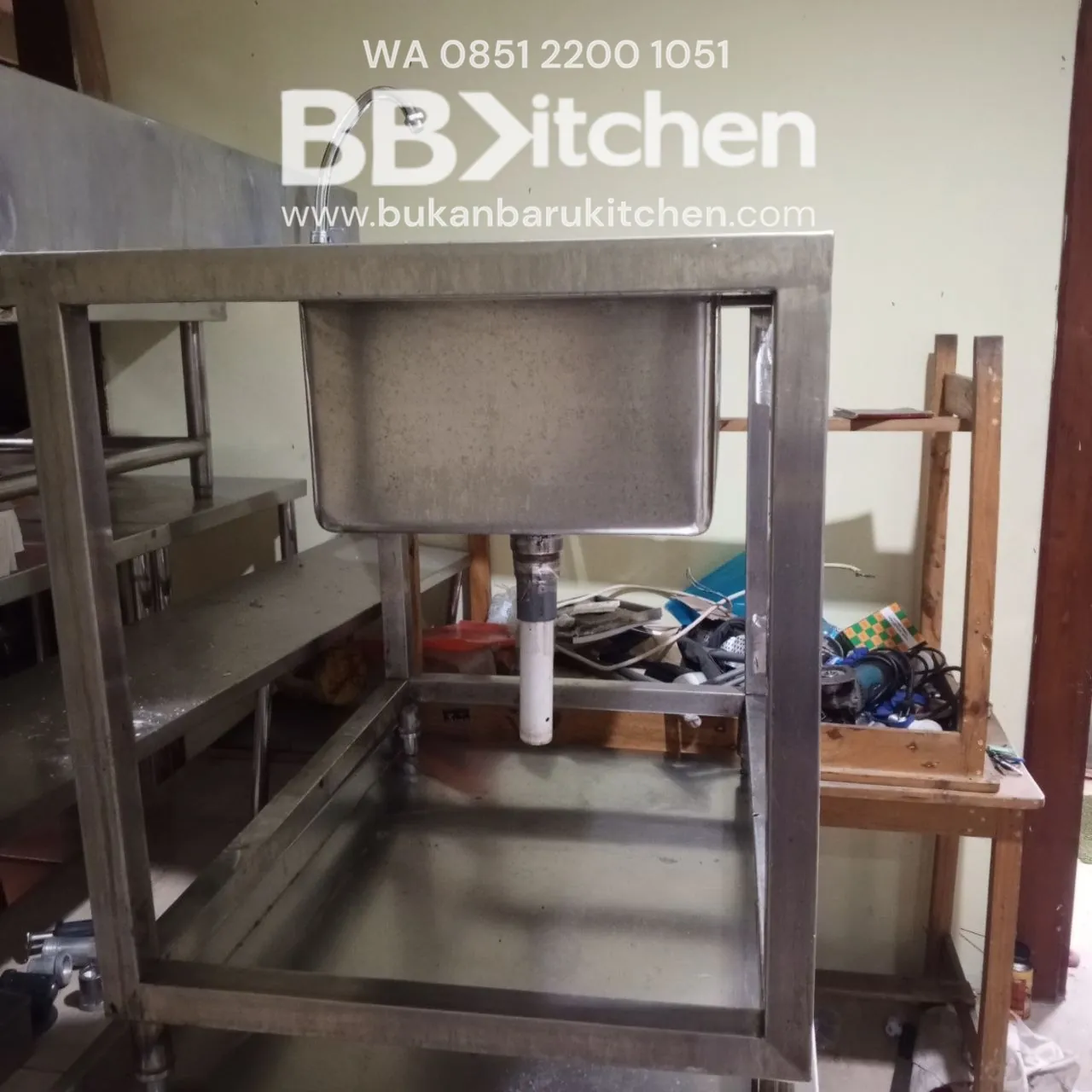 Sink 1 Lobang Sayap Ukuran 90x70x80 - Image 2