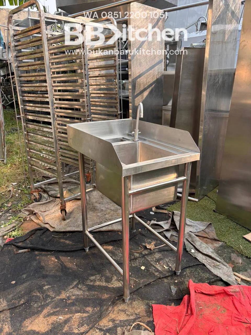 Sink 1 Lubang Stainless 50x70x85 - Image 2