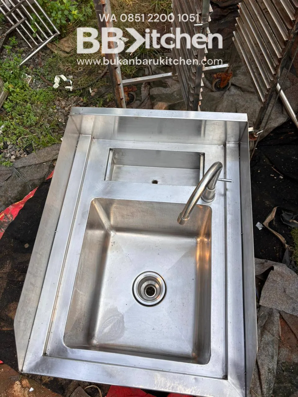 Sink 1 Lubang Stainless 50x70x85 - Image 4