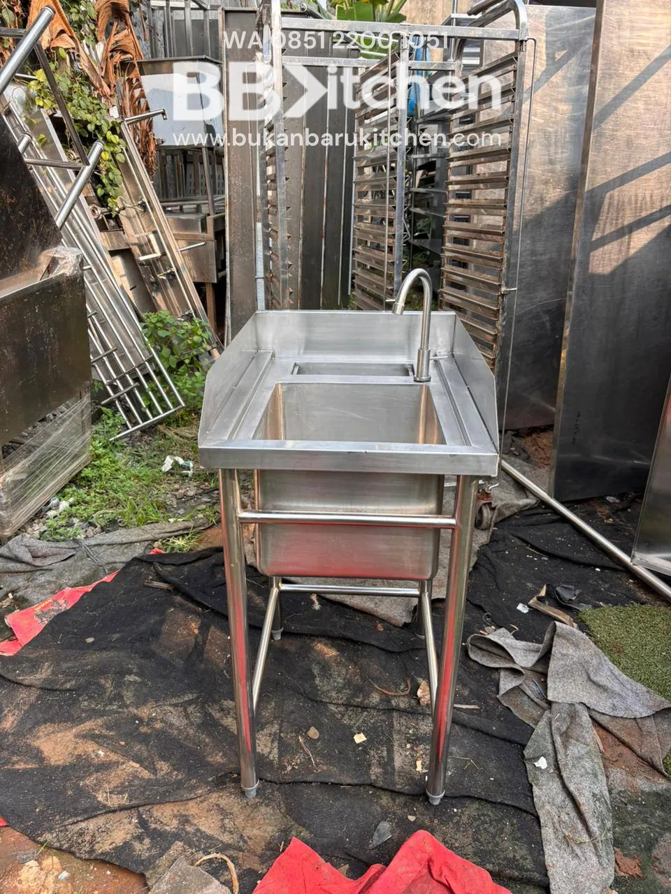 Sink 1 Lubang Stainless 50x70x85 - Image 5