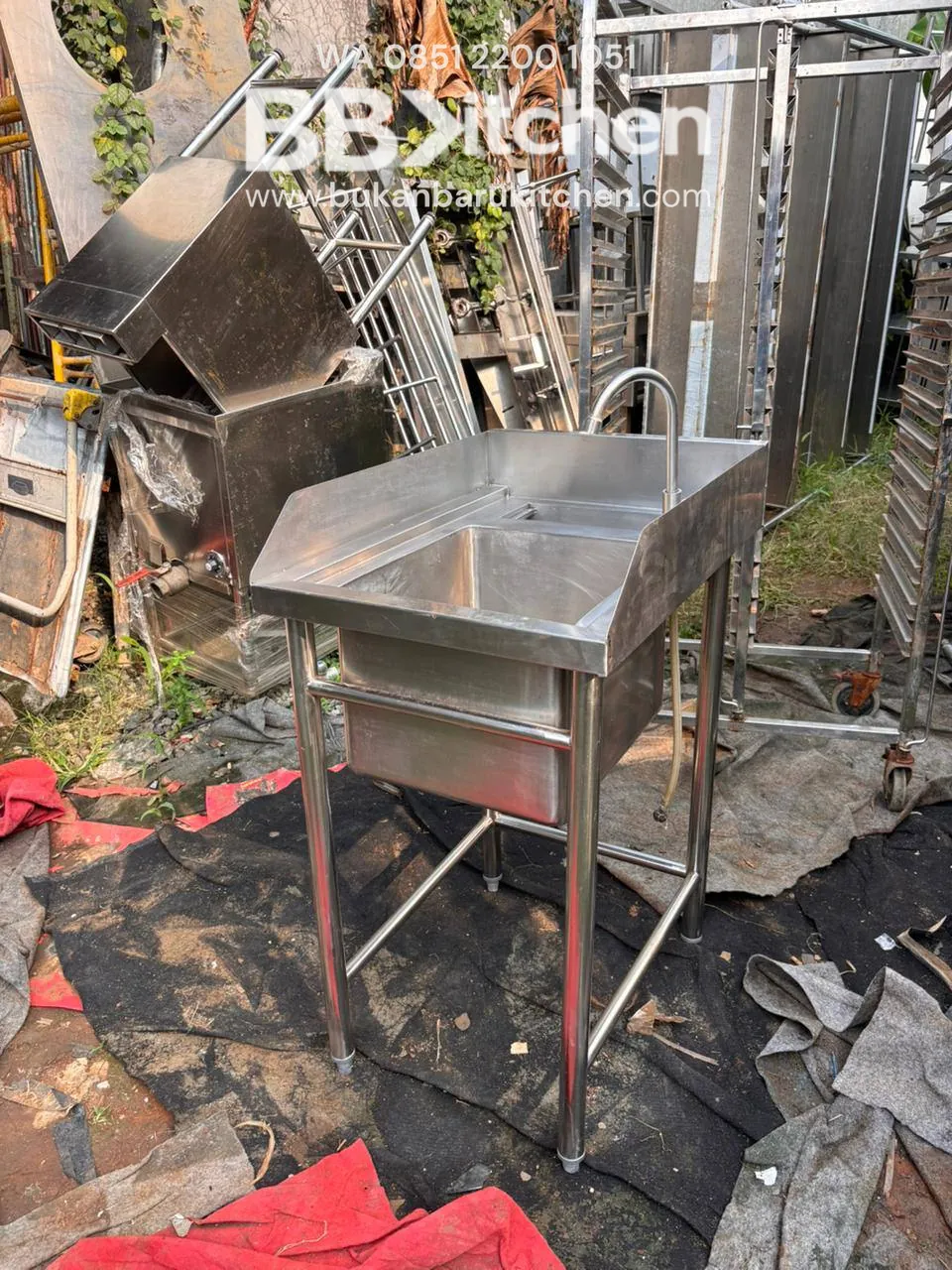 Sink 1 Lubang Stainless 50x70x85