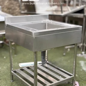 Sink 1 Lubang Undershelf Ukuran 70x70x85