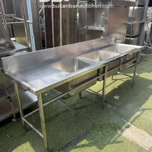 Sink 3 Lubang Sayap Kiri 220x60x80