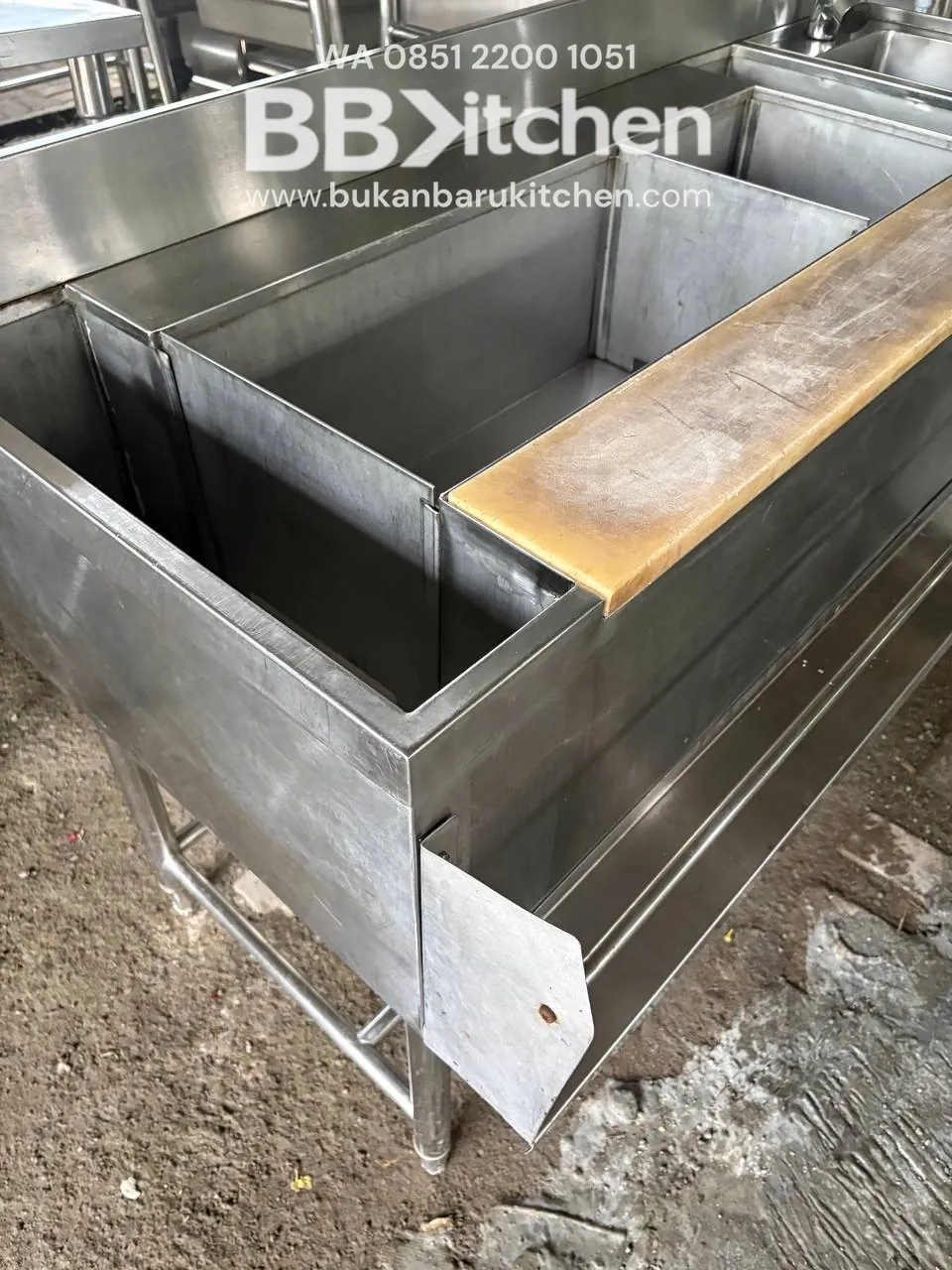 Sink Cocktail Stainless Steel Ukuran 150x70x80 - Image 3