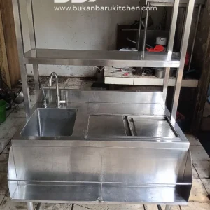 Sink Ice Bin dengan Upper 100x70x85 dan Lubang Sink 30x40x30