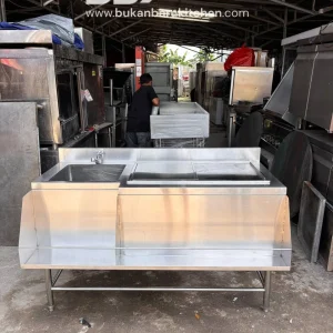 Sink Ice Bin Station 140x75x85 dengan Ice Bin 75x40x35