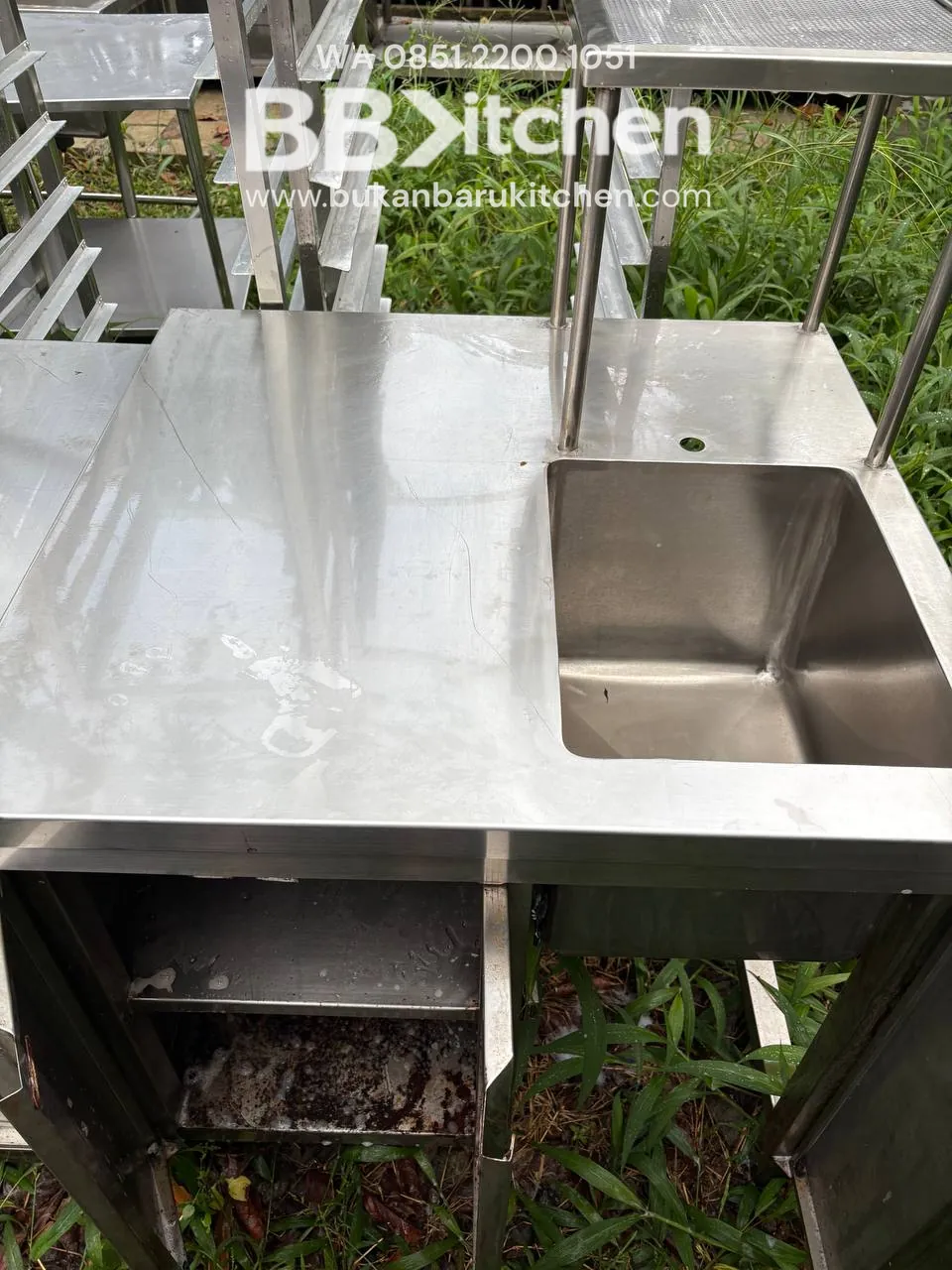Sink Kabinet Stainless 80x75x90 dengan Sink 30x38x30 - Image 2