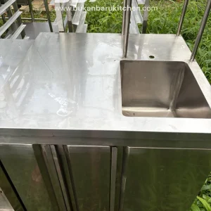 Sink Kabinet Stainless 80x75x90 dengan Sink 30x38x30