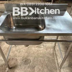 Sink Sayap 1 Lubang Stainless Steel 100x60x85