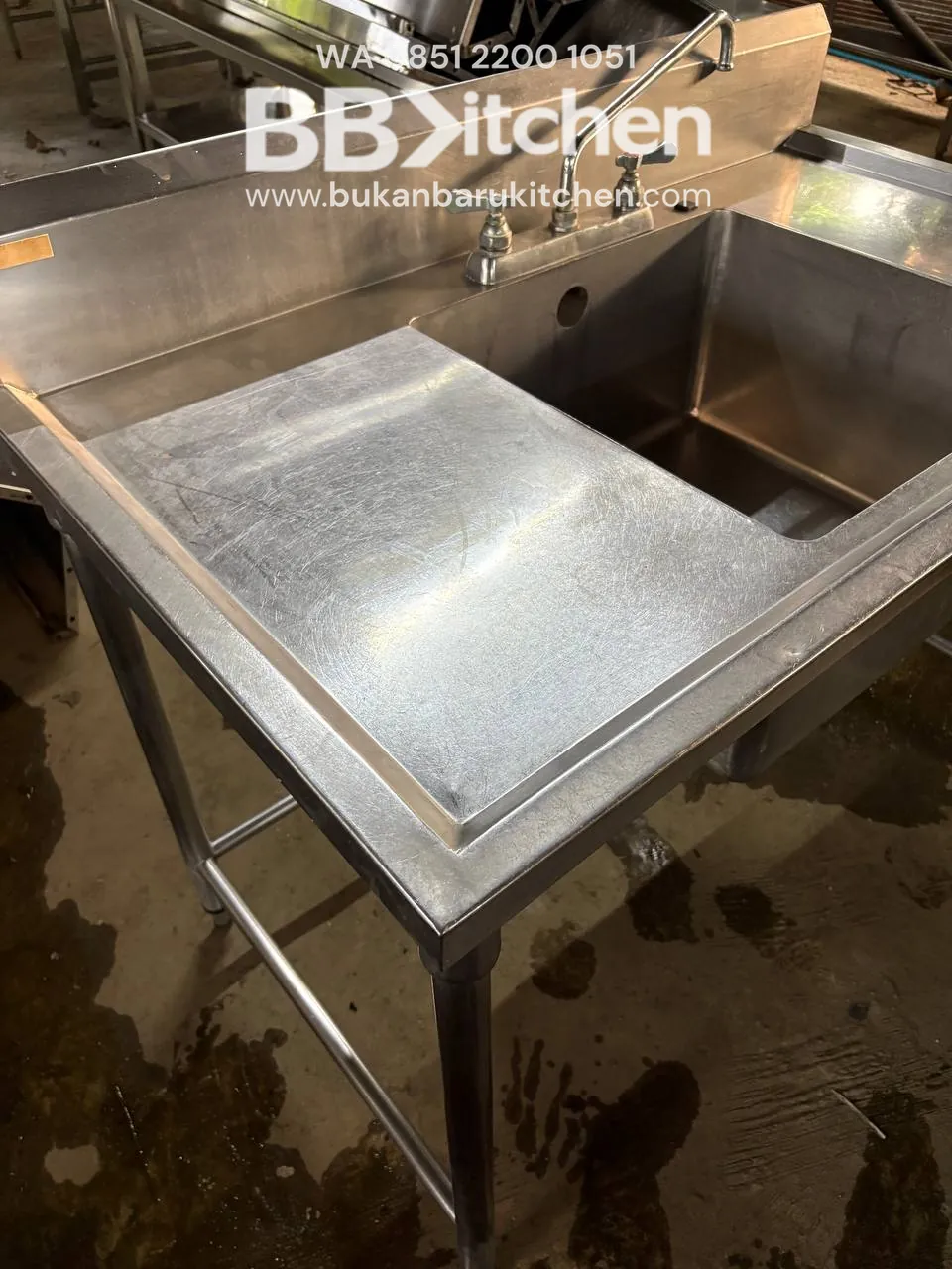 Sink Sayap 1 Lubang Ukuran 120x70x85 - Image 2