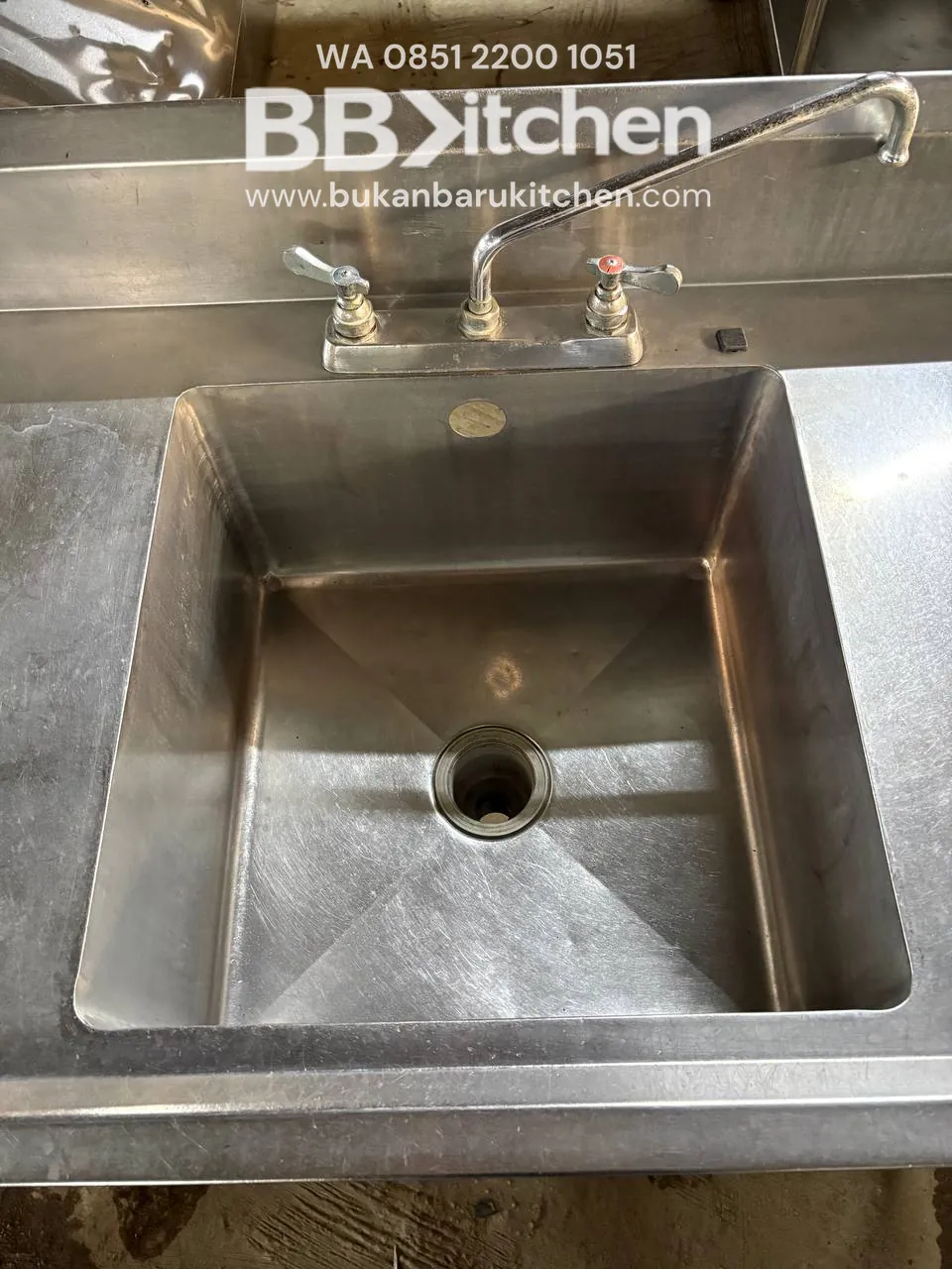 Sink Sayap 1 Lubang Ukuran 120x70x85 - Image 4