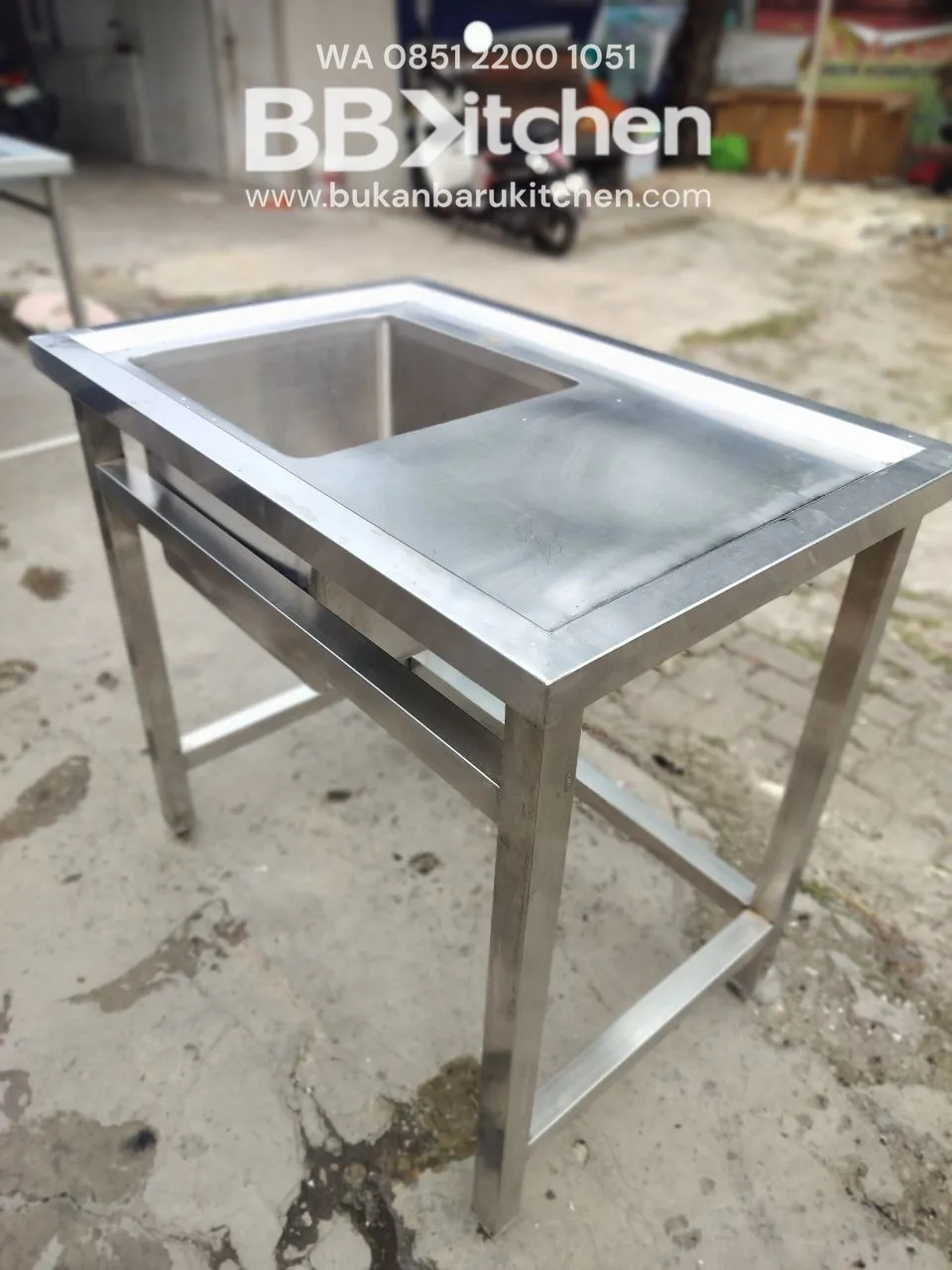 Sink Sayap Stainless Steel P90 L60 T85 Lubang P40 L40 T30 - Image 5