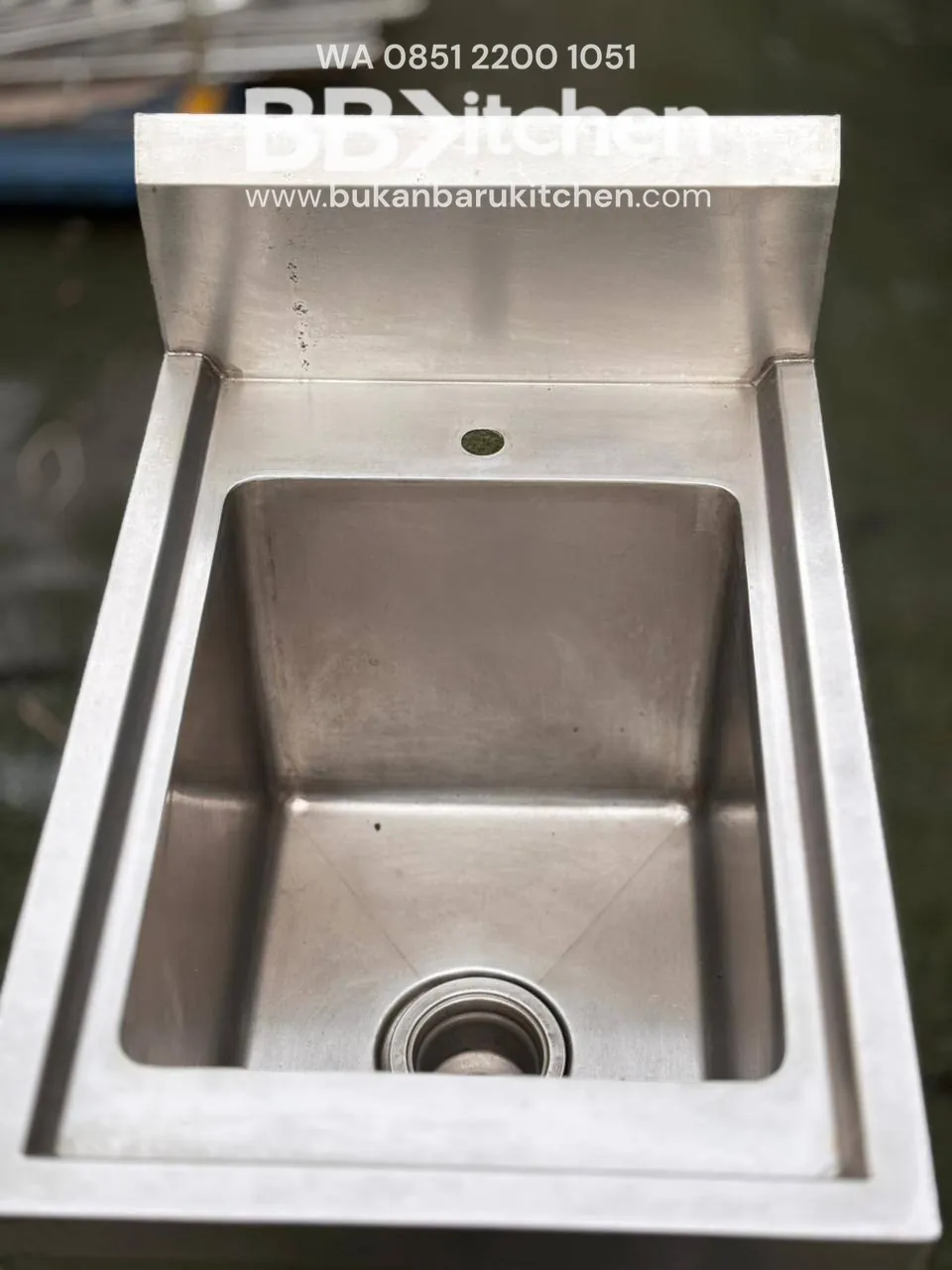 Sink Stainless Steel 1 Lubang 40x60x85 cm - Image 3