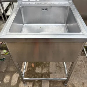 Sink Stainless Steel 1 Lubang 60x65x85 cm