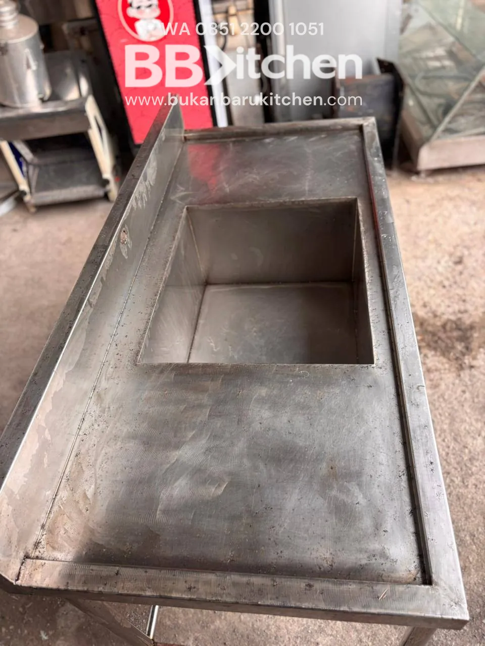 Sink Stainless Steel 1 Lubang Ukuran 150x70x80 Bekas - Image 2