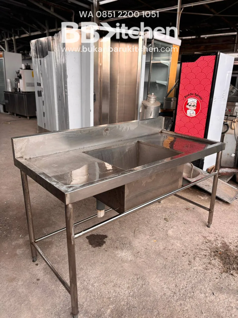 Sink Stainless Steel 1 Lubang Ukuran 150x70x80 Bekas - Image 4