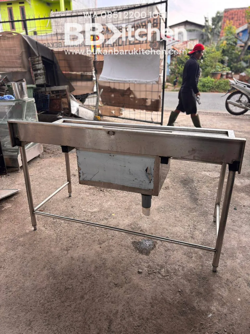 Sink Stainless Steel 1 Lubang Ukuran 150x70x80 Bekas - Image 5