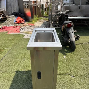 Sink Stainless Steel 1 Lubang Ukuran 35x75x85
