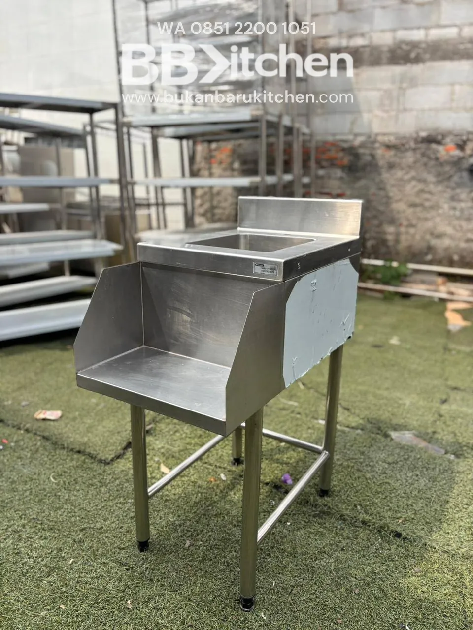 Sink Stainless Steel 1 Lubang Ukuran 40x72x85 - Image 2