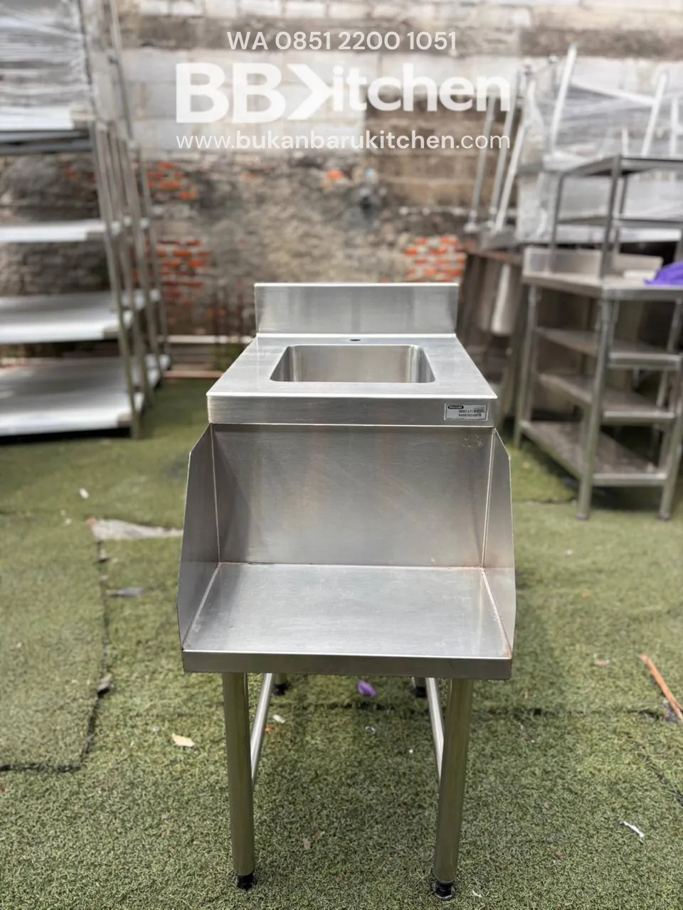 Sink Stainless Steel 1 Lubang Ukuran 40x72x85 - Image 6