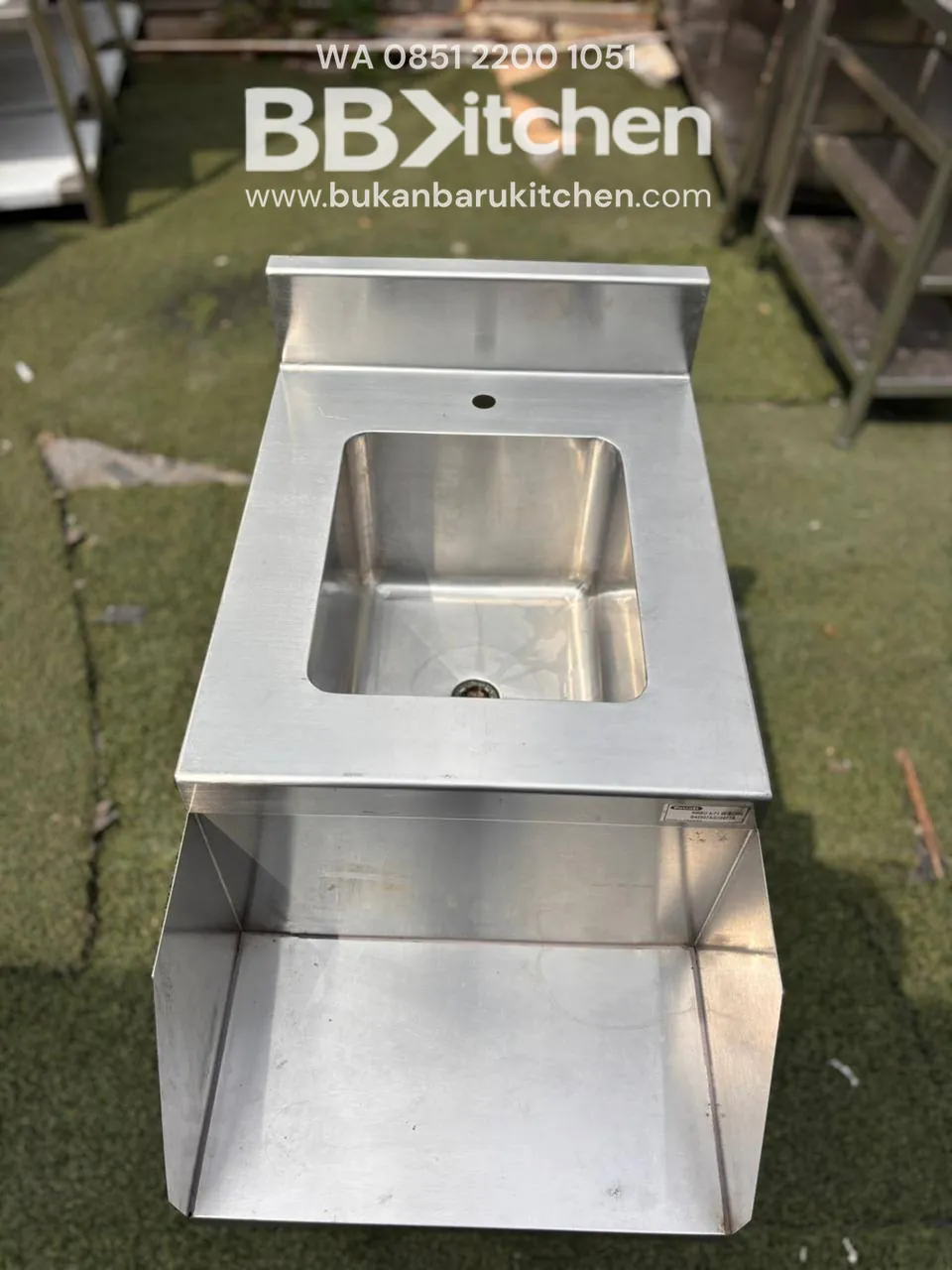 Sink Stainless Steel 1 Lubang Ukuran 40x72x85