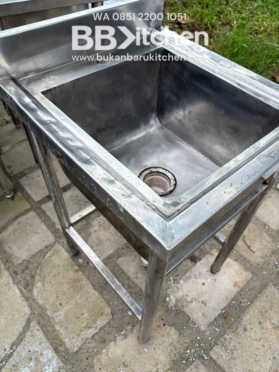 Sink Stainless Steel 1 Lubang Ukuran 50x55x85 - Image 2