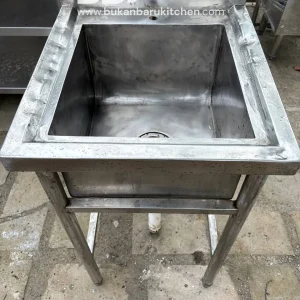 Sink Stainless Steel 1 Lubang Ukuran 50x55x85