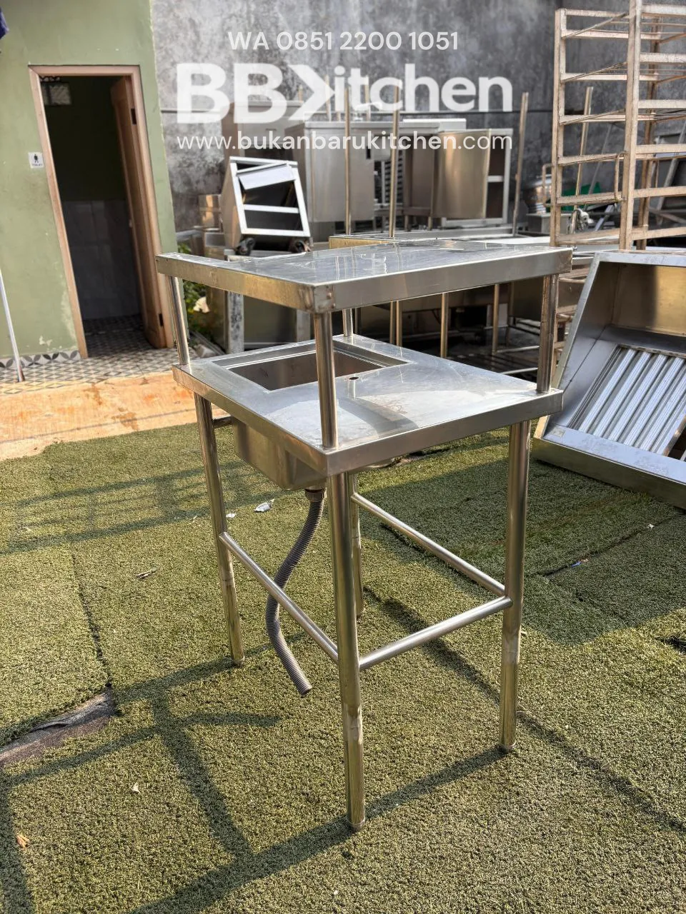 Sink Stainless Steel 1 Lubang Ukuran 50x75x85 - Image 6