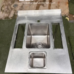 Sink Stainless Steel 1 Lubang Ukuran 60x75x85