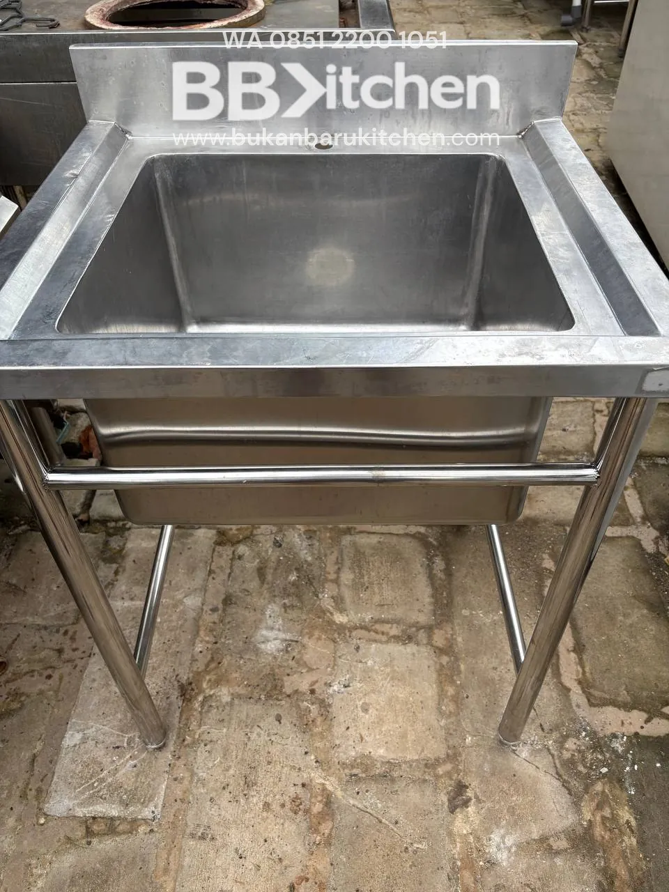 Sink Stainless Steel 1 Lubang Ukuran 70x60x85