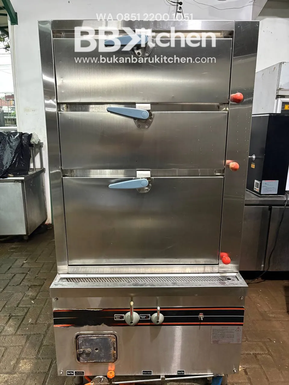 Steamer Blower 3 Deck Ukuran 90x80x185