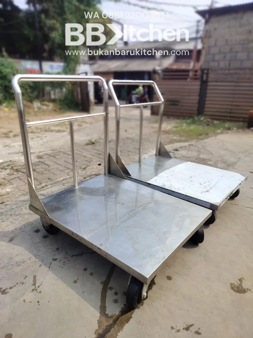 Troli Barang Ukuran P70 L90 T20 untuk Resto dan Katering - Image 2