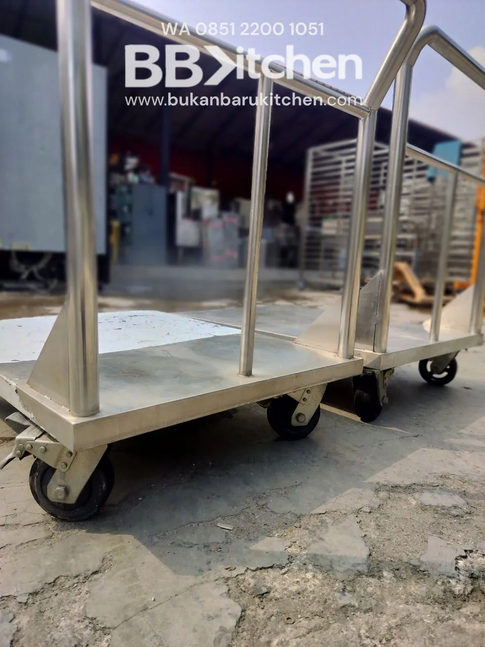 Troli Barang Ukuran P70 L90 T20 untuk Resto dan Katering - Image 3