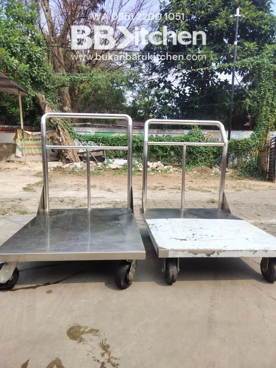 Troli Barang Ukuran P70 L90 T20 untuk Resto dan Katering - Image 5