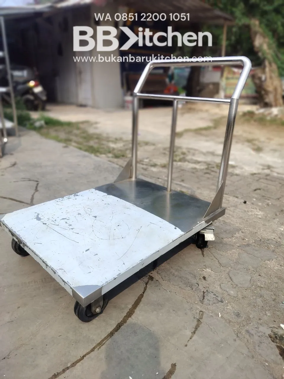Troli Barang Ukuran P70 L90 T20 untuk Resto dan Katering - Image 8